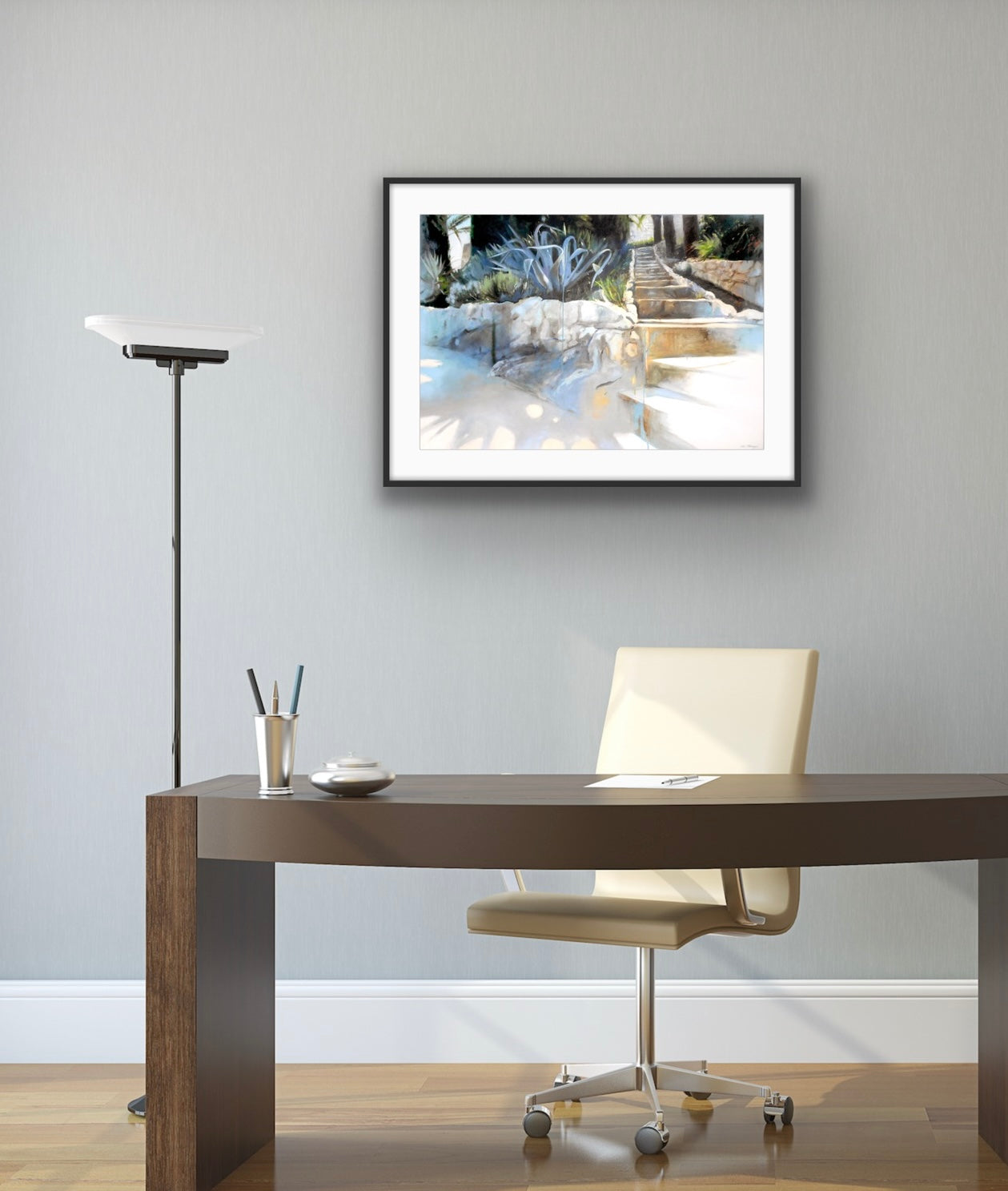“Villefranche garden” Giclée Art Print - Limited Edition!