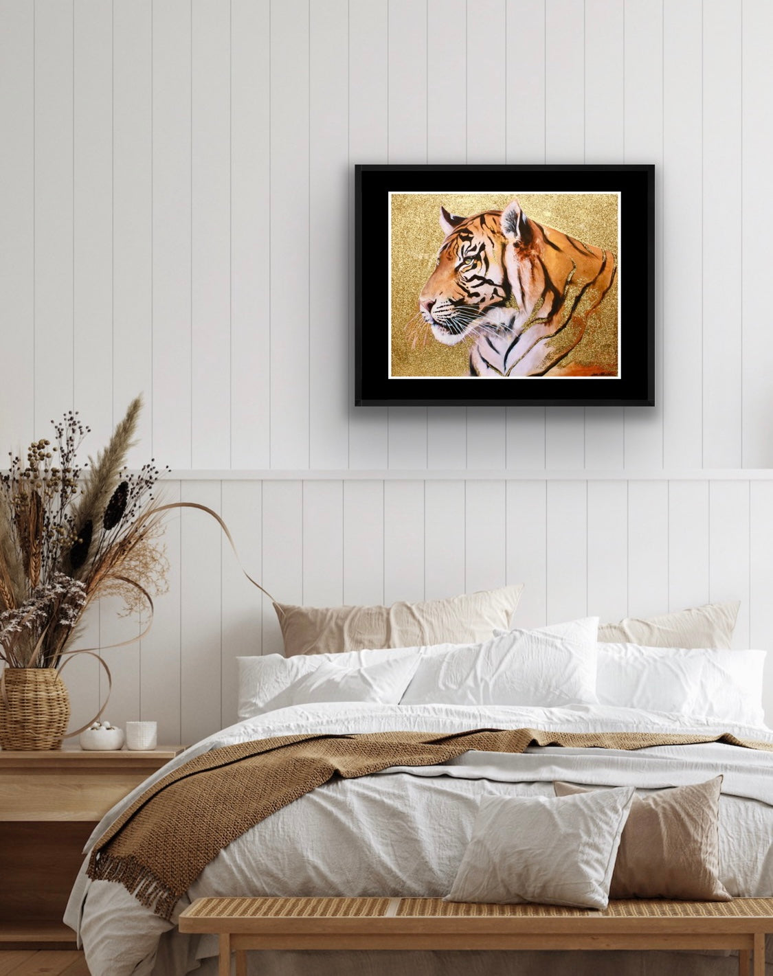 « Tiger portrait 2 » Fine Art Giclée Print - Limited Edition