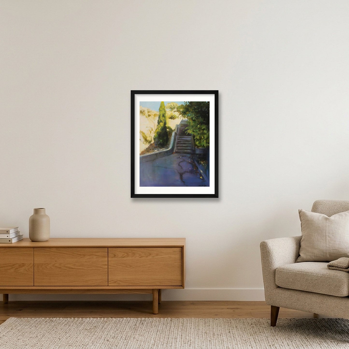“Avenue Gravier - The Shortcut” — 40×50cm, 16×20" Black Frame