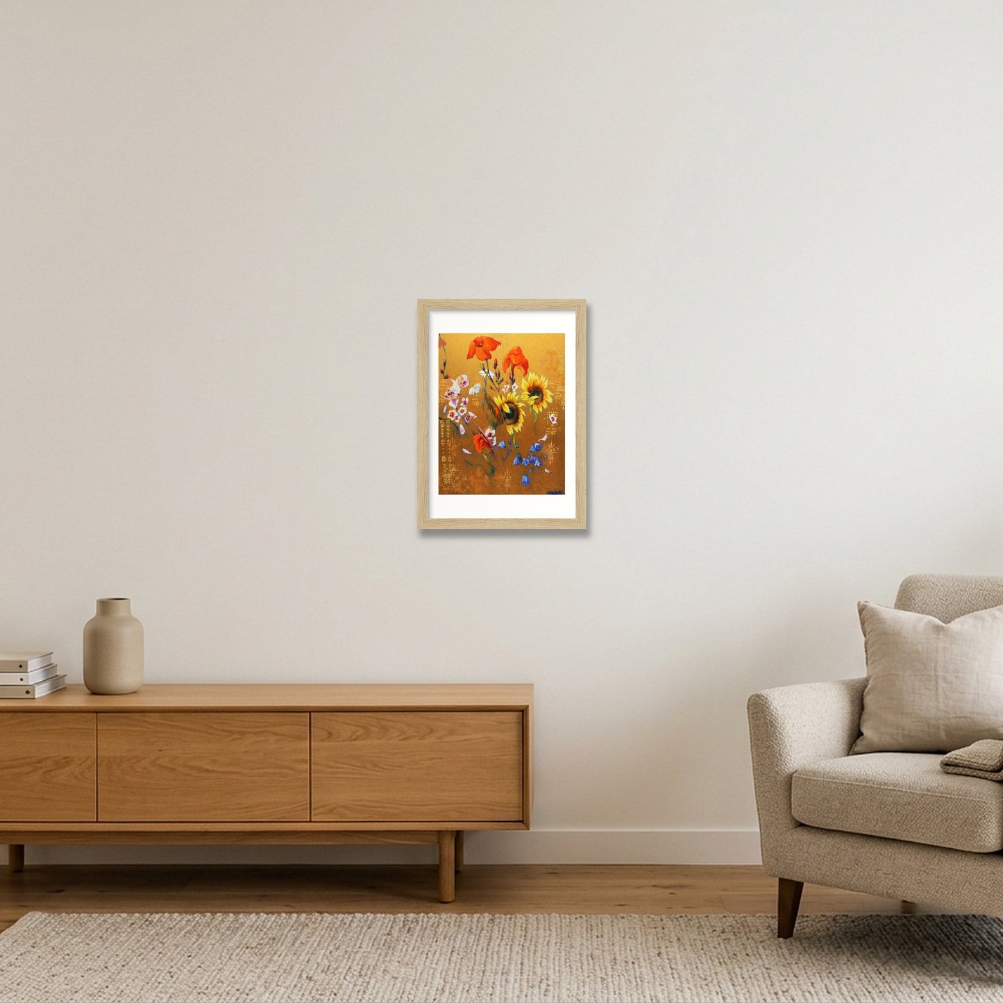 Sungolden — A4 (21×30cm, 8×12") Oak Frame