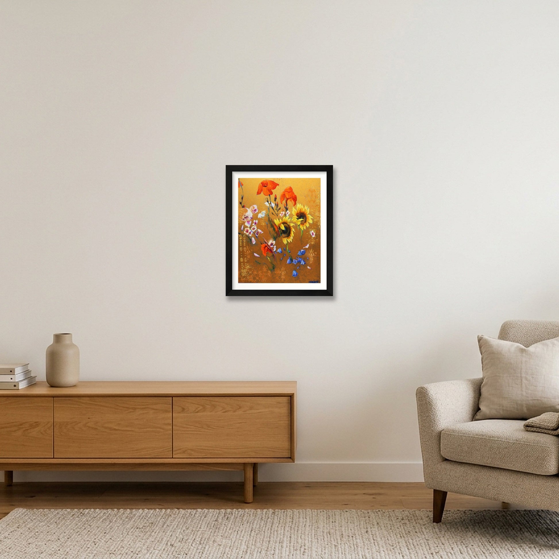 Sungolden — 28×35cm, 11×14" Black Frame