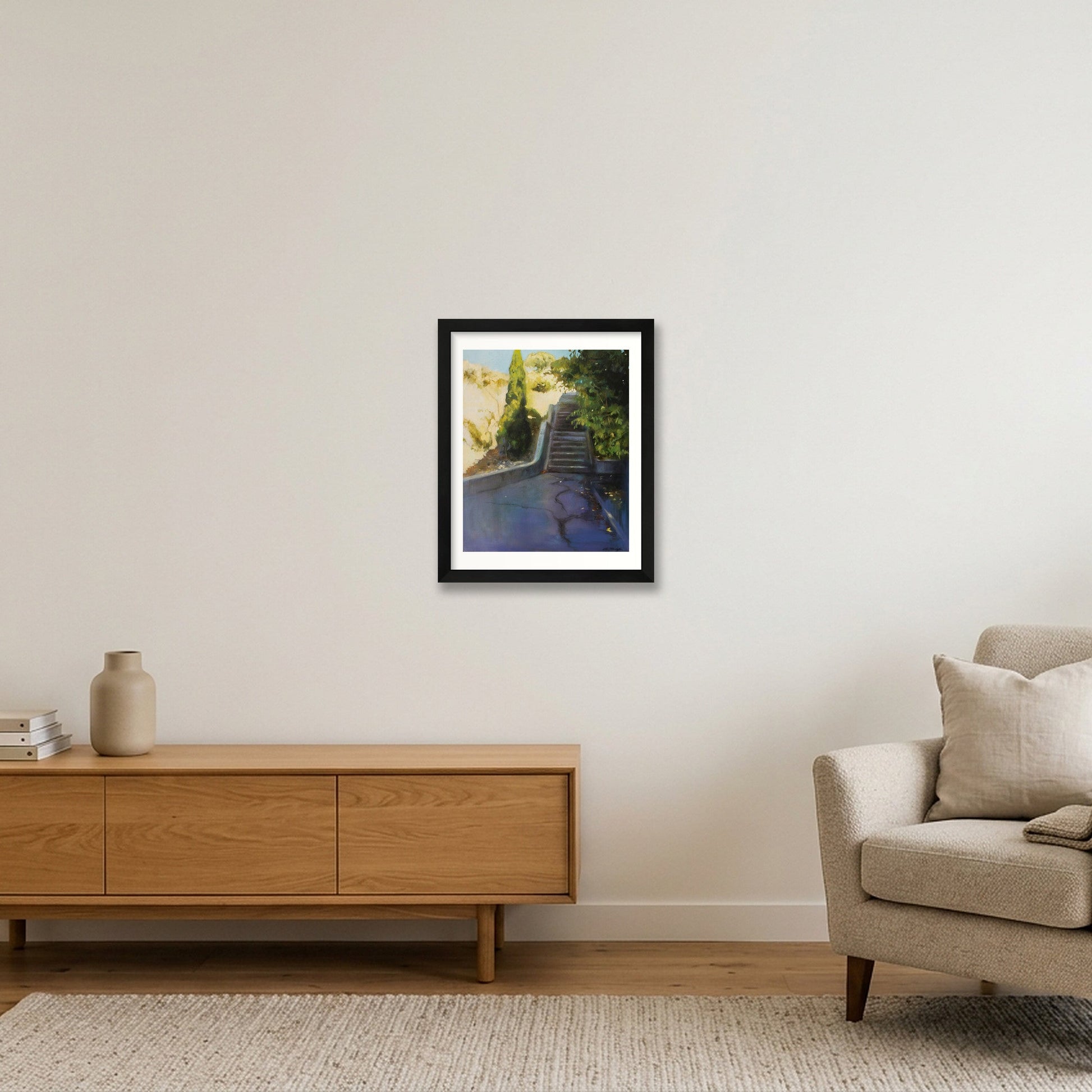 “Avenue Gravier - The Shortcut” — 28×35cm, 11×14" Black Frame