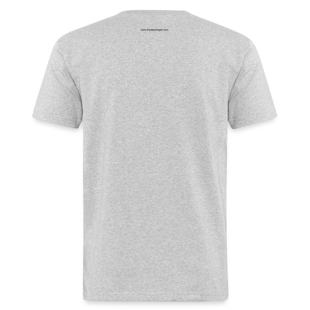 «les 4 Pigeons» Art print on Men's Organic T-Shirt 100% Coton - heather grey