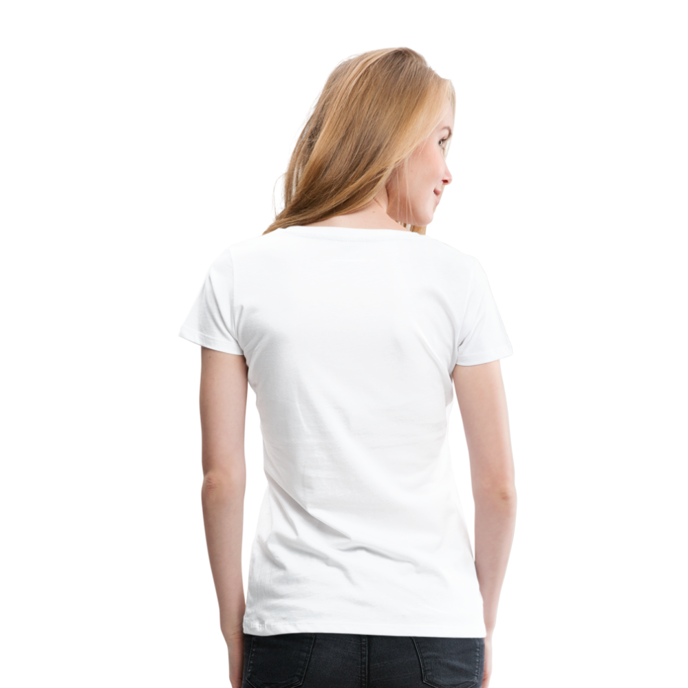 «Dreamworld» Art Print on Women’s Premium T-Shirt 100% Coton - white